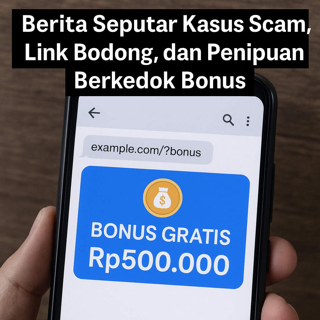 Berita Seputar Kasus Scam, Link Bodong, dan Penipuan Berkedok Bonus