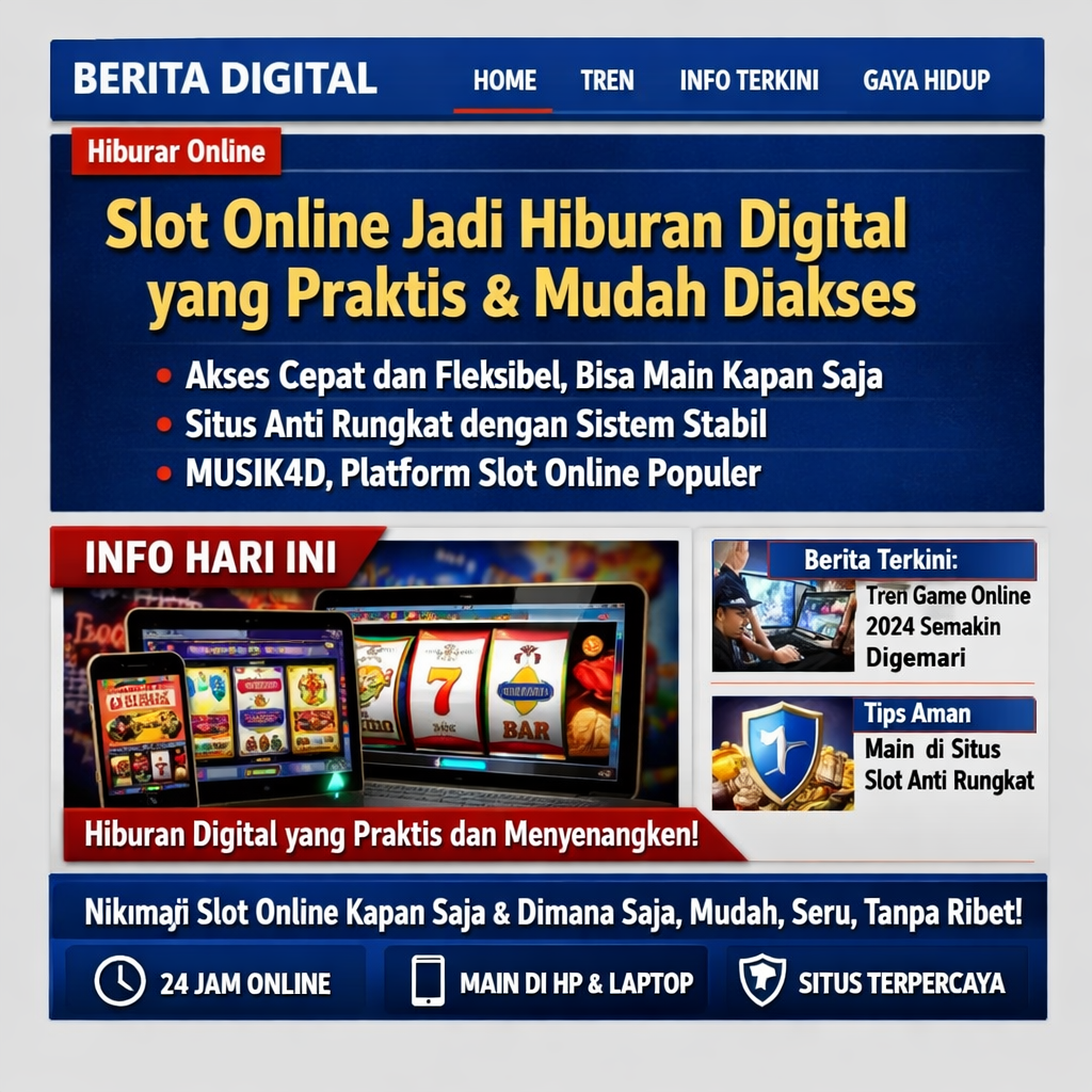 Slot Online sebagai Hiburan Digital yang Praktis dan Mudah Diakses